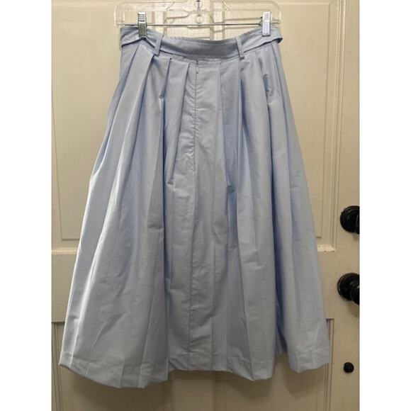 EN SAISON Abigail Midi Skirt Set Pleated Medium & Bralette Small Sky Blue NWT - Picture 5 of 10